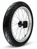 ( PRE-ORDER )     Supermoto Wheels 17/14 Inch Chrome Rim Spoke Street Wheels Fits for Yozma/Tuttio/HeyBike Electric Dirt Bike Wheels